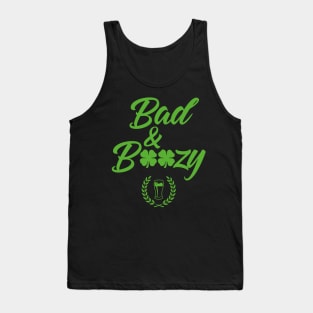 Bad And Boozy Funny St. Patricks Day Tank Top